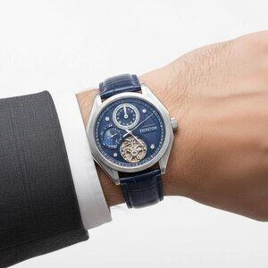 NWT Authentic Heritor Antoni Automatic Blue Dial Men's Watch